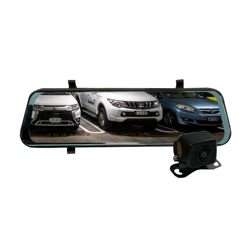 MONGOOSE 9.6" CLIP ON MIRROR -  FULL HD - CLIP ON MIRROR MONITOR AND CAMERA KIT
