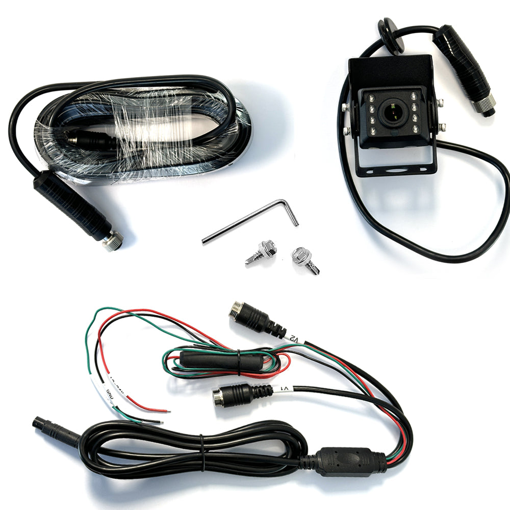 MONGOOSE 9.6" CLIP ON MIRROR -  FULL HD - CLIP ON MIRROR MONITOR AND COMMERCIAL CAMERA KIT