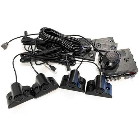 MONGOOSE UTE REVERSE SENSOR KIT - MOULDED HEADS - BLACK
