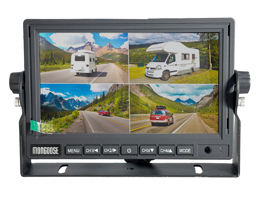 7" AHD - 1080P - QUAD MONITOR - 4 CAMERA INPUT